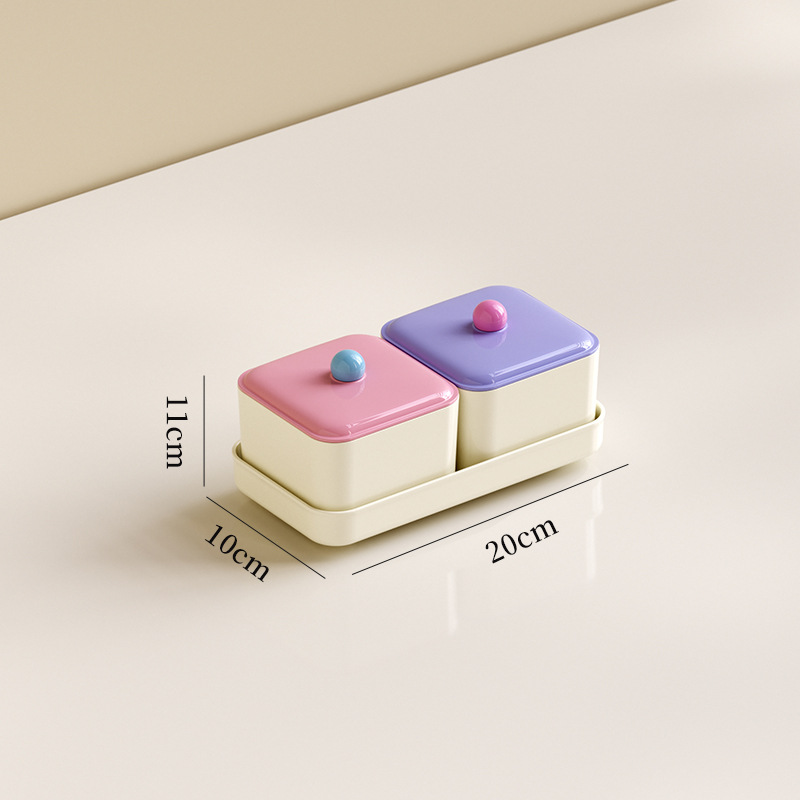 リビングルーム分割フルーツプレート 蓋付き パリロマンチックコーヒーテーブル ドライフルーツボックス
